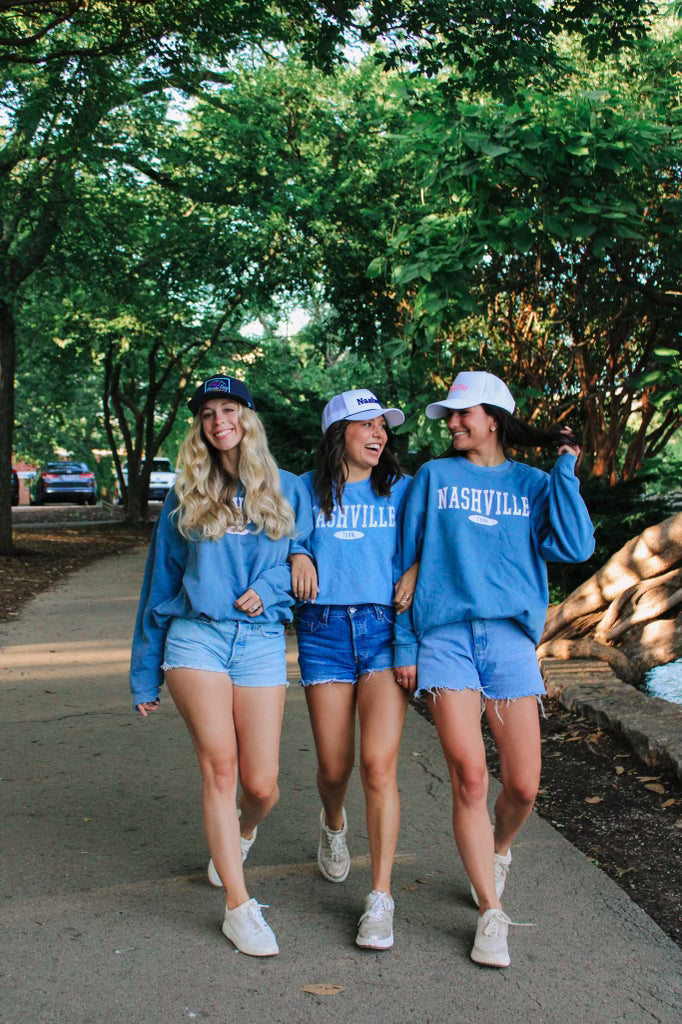 Nashville Tenn. Comfort Color Crew Sweatshirt - Nashville Collection