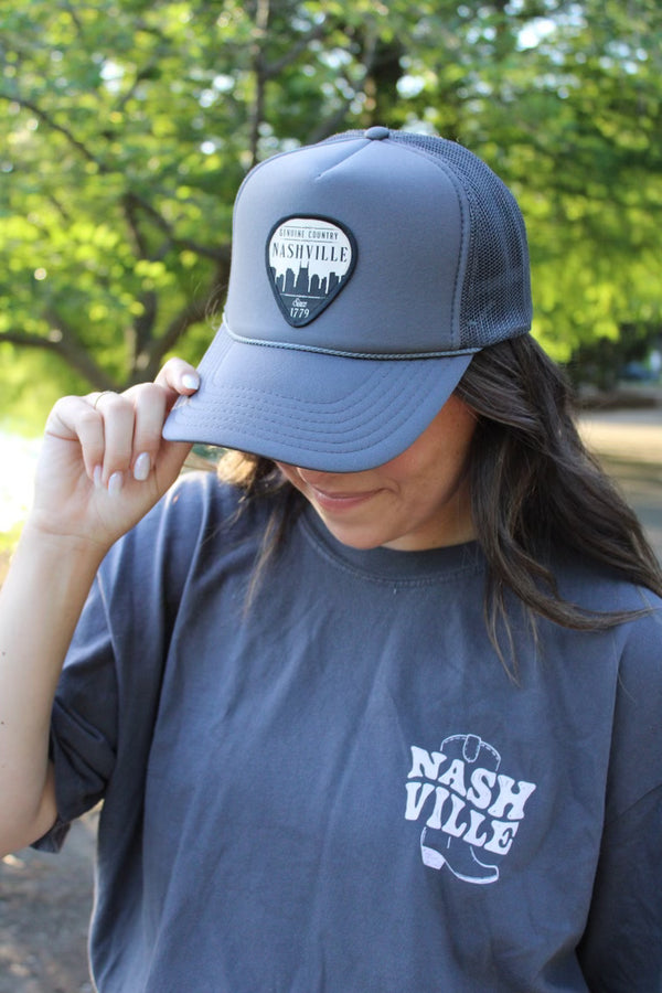 Charcoal Foam Pic Trucker Hat - Nashville Collection
