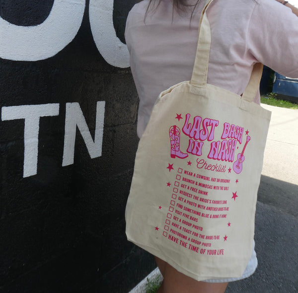Checklist Tote for the Bride to Be - Nashville Collection