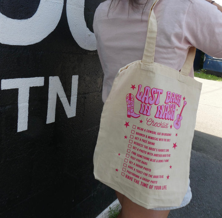 Checklist Tote for the Bride to Be - Nashville Collection